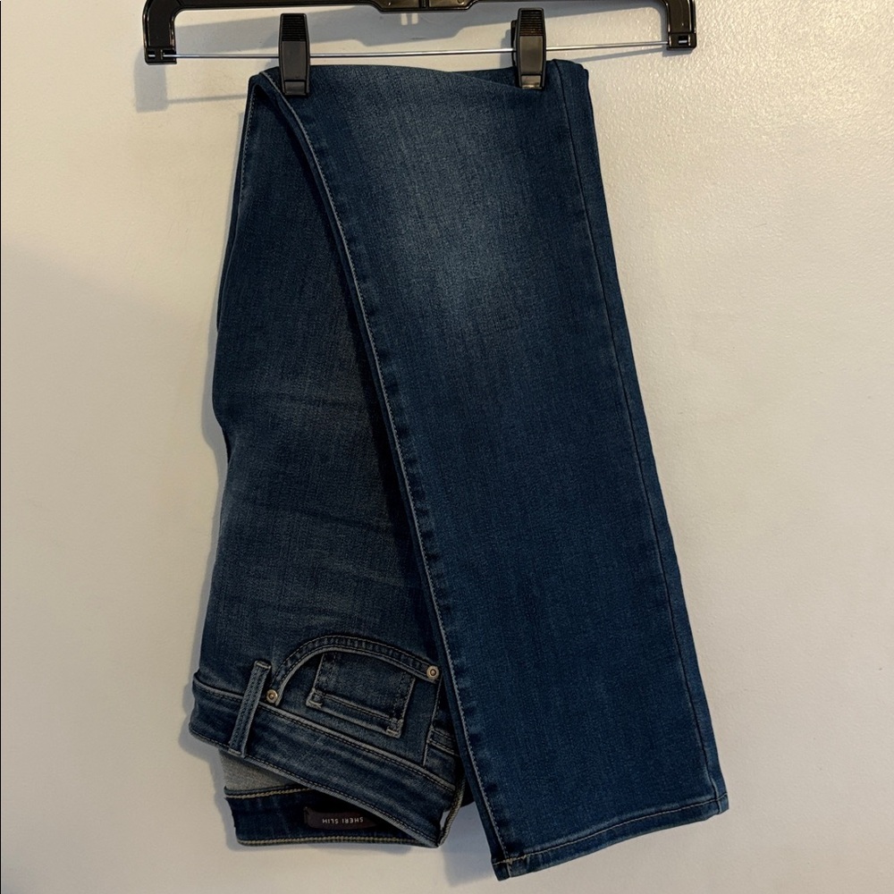 NYDJ High Rise Medium Wash Sheri Slim Fit Jeans 4 - Picture 6 of 9